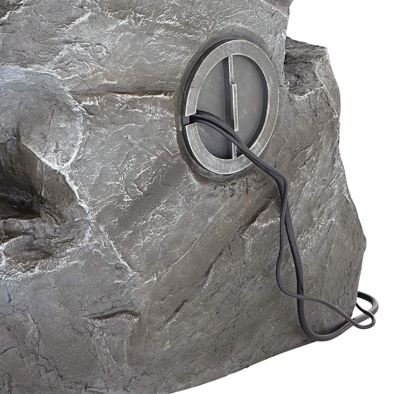 Image 6 Five Bowl 40 1/2" High Gray Resin Fountain with LED Light more views