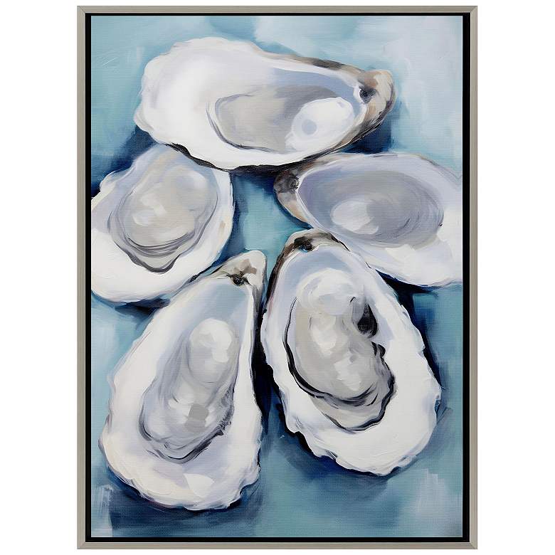 Image 1 Five Oysters 26"W x 36"H Canvas
