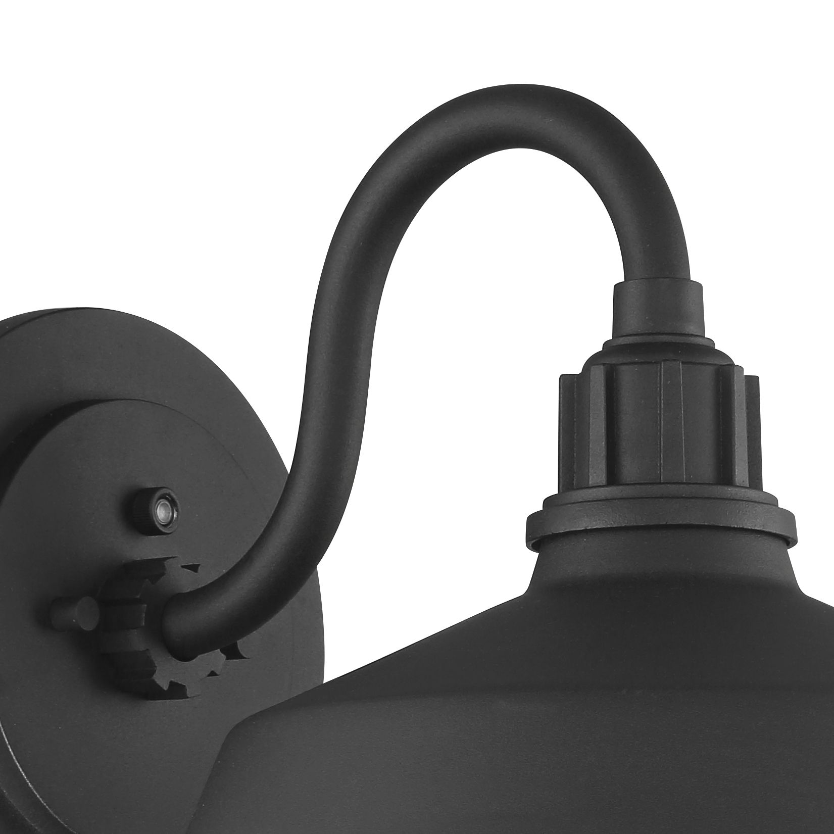 Image 3 FIW Arnett 12 1/2" Wide Black Dusk-to-Dawn Outdoor Lights Set of 2 more views