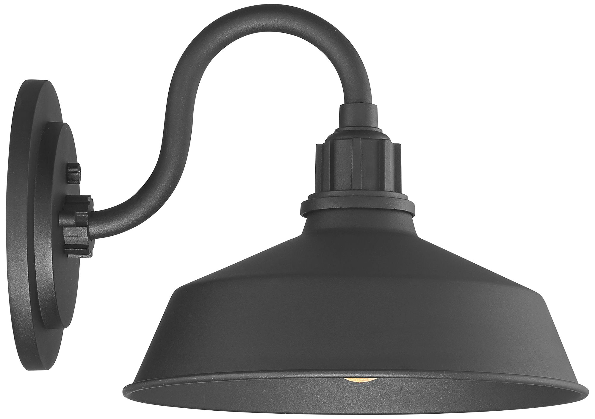 Image 6 FIW Arnett 12 1/2" Wide Black Dusk-to-Dawn Outdoor Lights Set of 2 more views