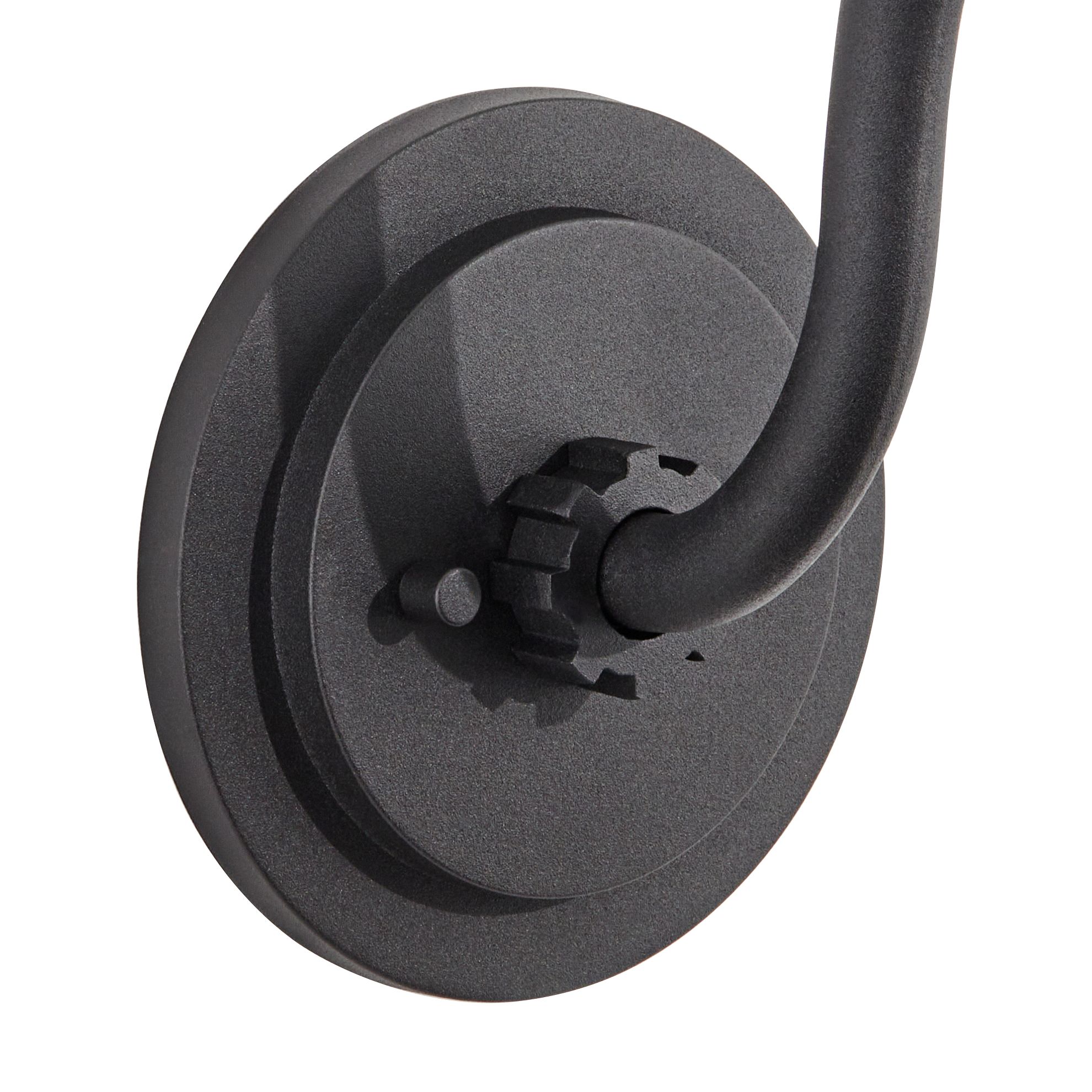 Image 6 FIW Arnett 12" Wide Textured Black Barn Light Wall Sconce more views