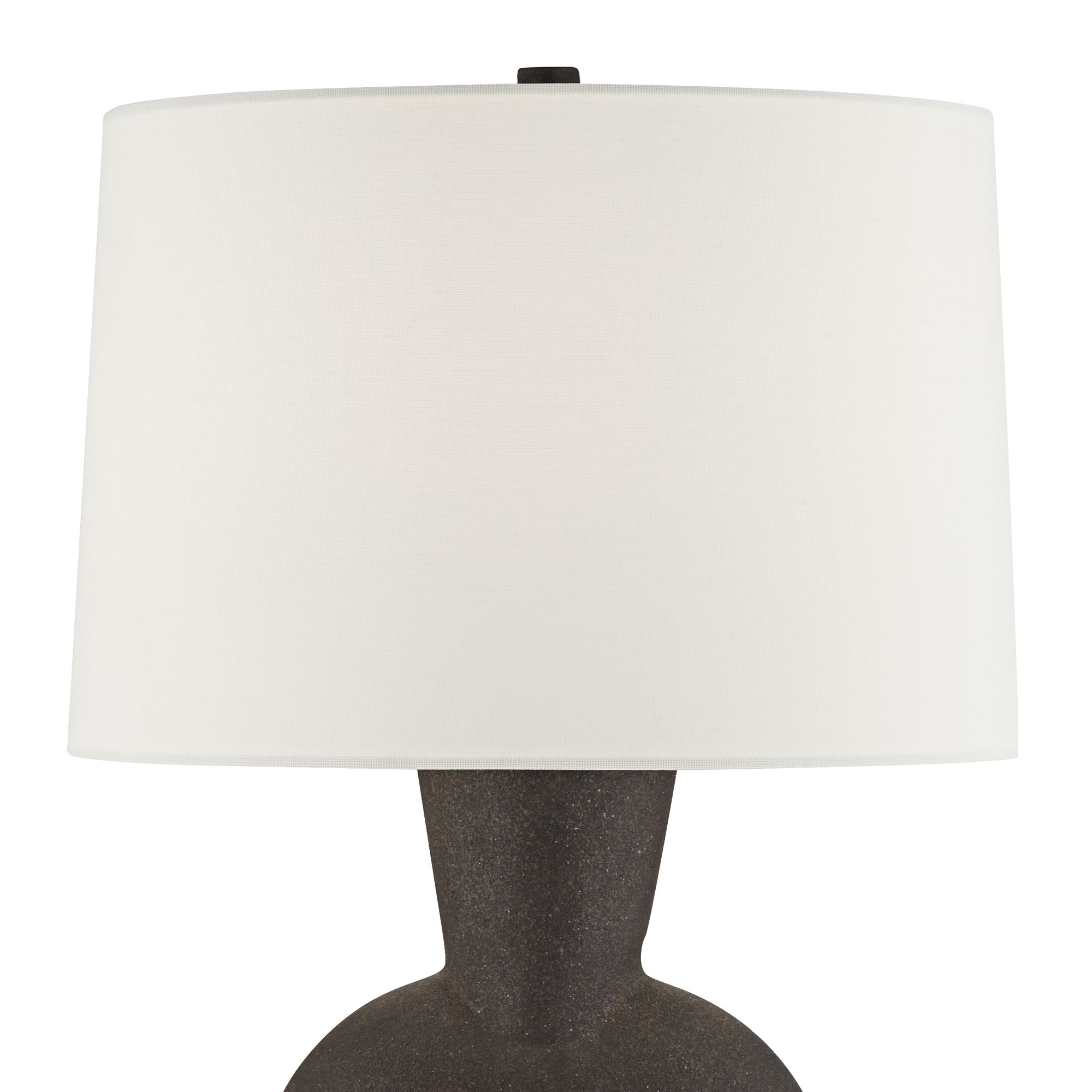 Image 4 FIW Louise 26 1/2" Modern Matte Brown Gourd Table Lamp more views