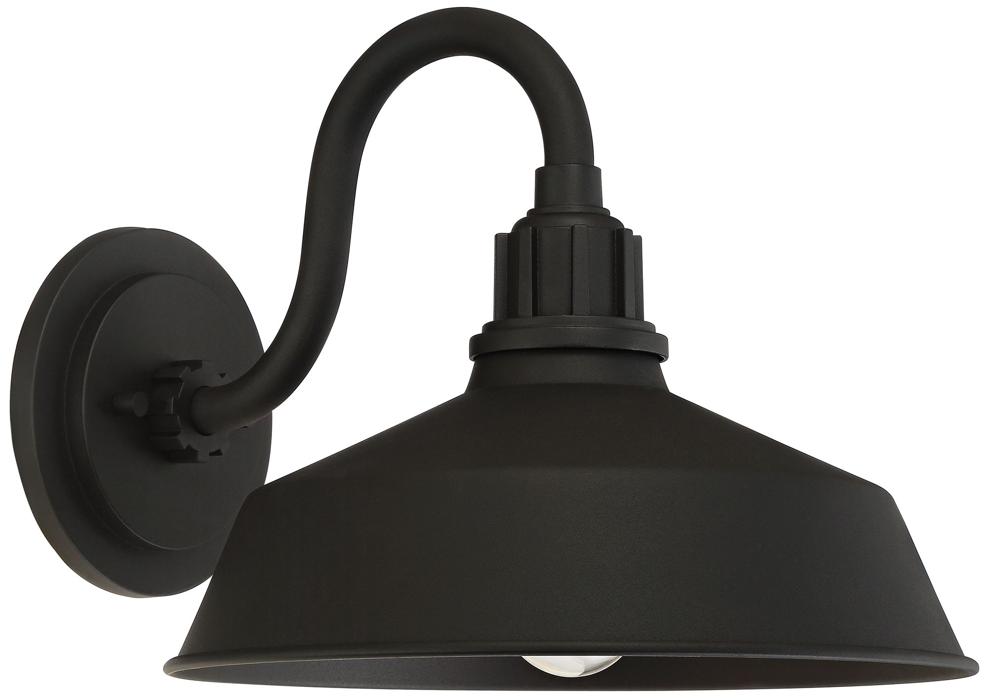 Image 6 FIW Works Arnett 12 1/4" Wide Black Outdoor Barn Lights Set of 2 more views
