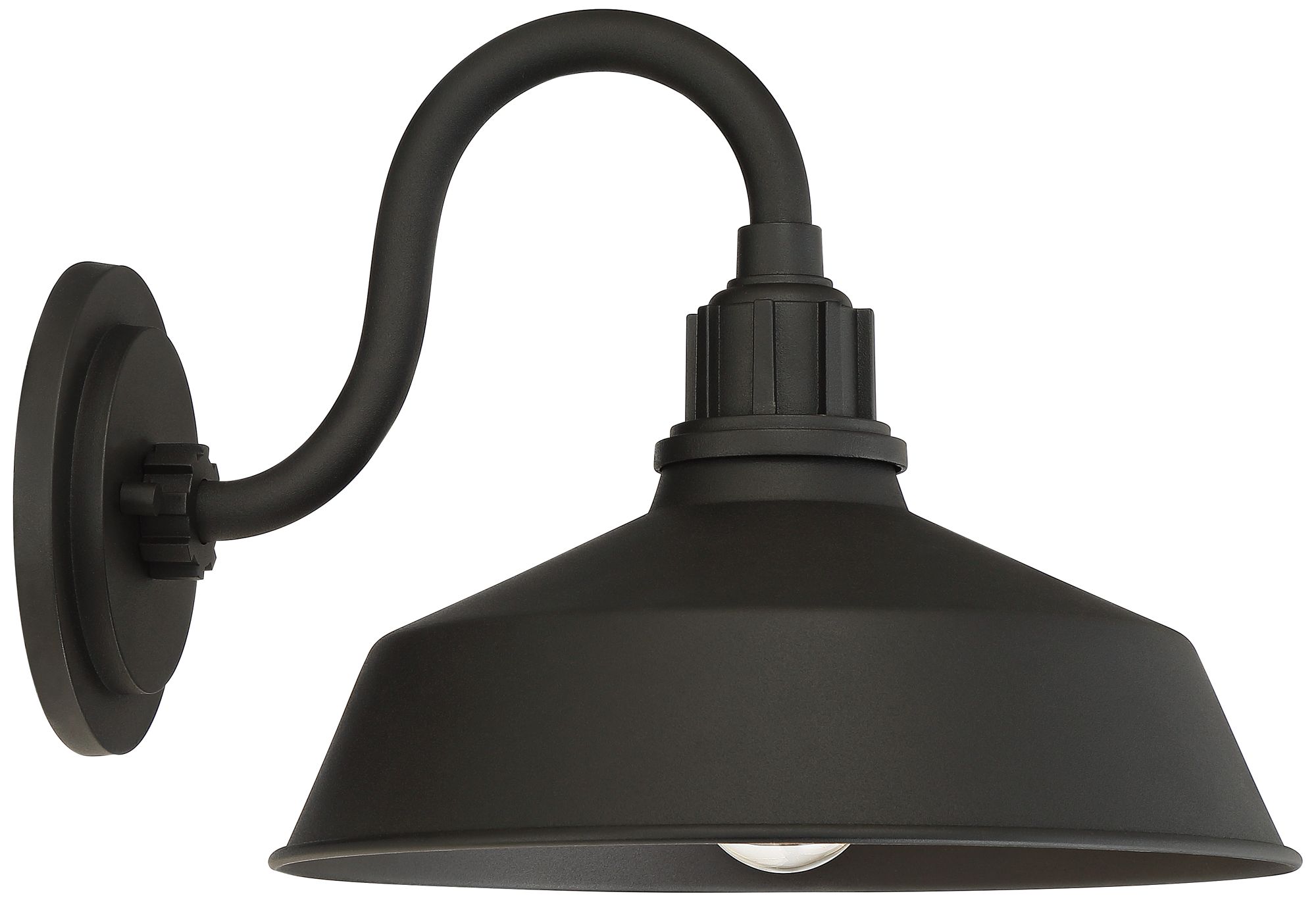 Image 7 FIW Works Arnett 12 1/4" Wide Black Outdoor Barn Lights Set of 2 more views