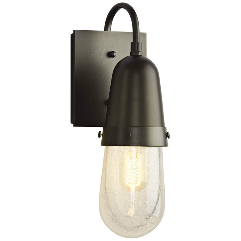 Image 1 Fizz 13 1/4" High Coastal Dark Smoke Outdoor Wall Light