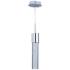 Fizz IV 6" Wide Chrome and Bubble Glass LED Mini Pendant