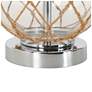 4_Flabellum 1-Light Glass Woven Rope Coastal Table Lamps more views