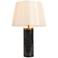 Flabellum 24 3/4" High Contemporary Polished Black Cylinder Table Lamp