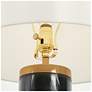 4_Flabellum 24 3/4" High Contemporary Polished Black Cylinder Table Lamp more views