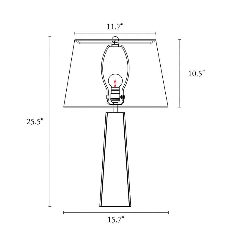 Image 7 Flabellum Gold Metal Table Lamp more views