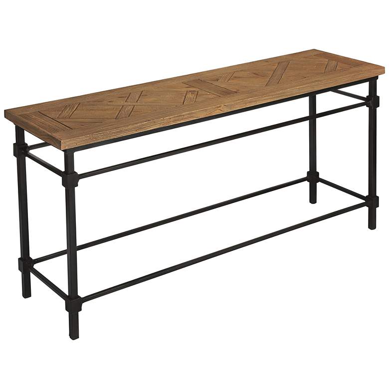Image 1 Flagstaff 59 inch Wide Modern Farmhouse Console Table