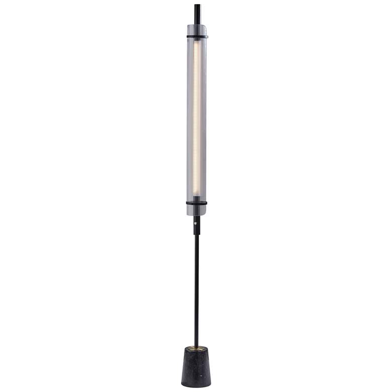 Image 1 Flair Black Metal LED Touch Floor Lamp