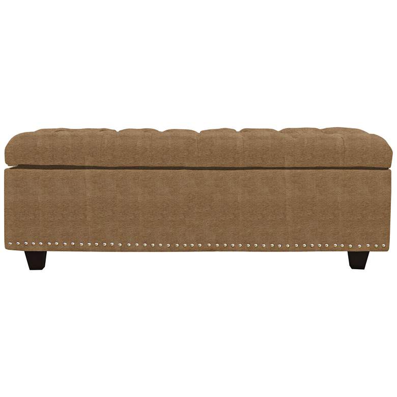 Image 1 Flair Saddle Fabric Tufted Storage Bench