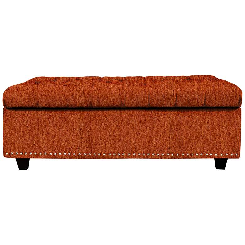 Image 1 Flair Terracotta Fabric Tufted Storage Bench