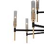 6_Flambeau 48" Wide Black and Brass 12-Light LED Chandelier more views