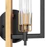 Flambeau 18"H Black and Antique Brass 2-Light Wall Sconce