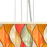 Flame Mosaic Giclee 24" Wide 4-Light Pendant Chandelier