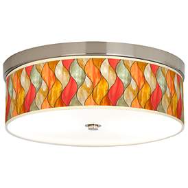 Image1 of Flame Mosaic Giclee Energy Efficient Ceiling Light
