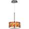 Flame Mosaic Giclee Glow 10 1/4" Wide Pendant Light