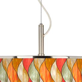 Image2 of Flame Mosaic Giclee Glow 20" Wide Pendant Light more views