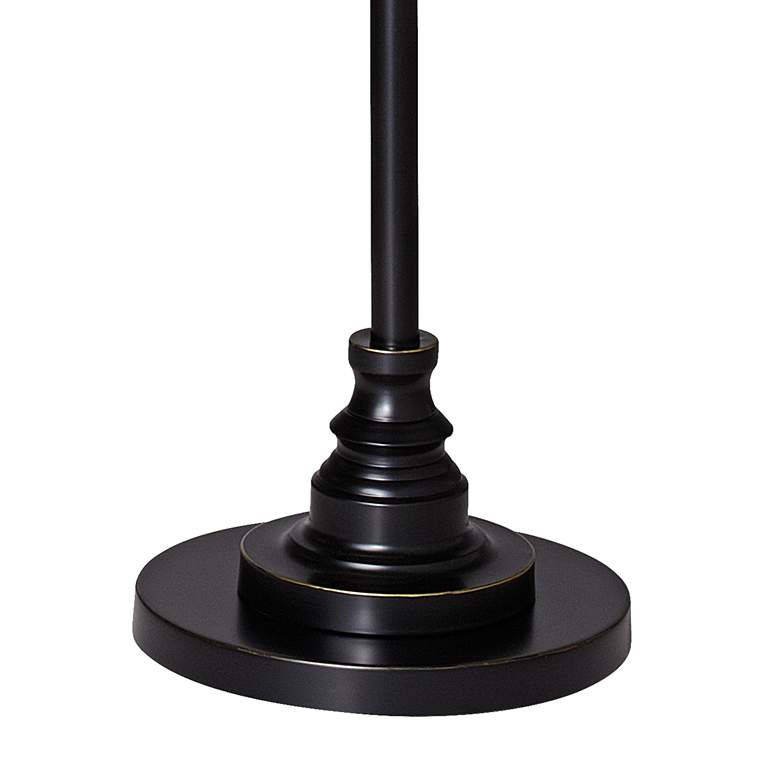 Image 4 Flame Mosaic Giclee Glow Black Bronze Floor Lamp more views