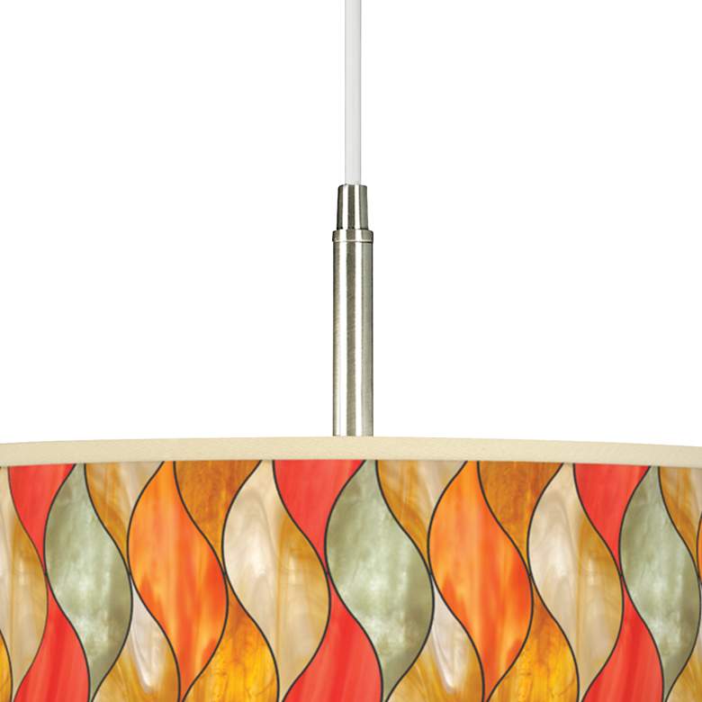 Image 2 Flame Mosaic Giclee Pendant Chandelier more views