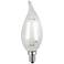 Flame Tip 2 Watt Dimmable E12 Filament LED Candelabra Bulb