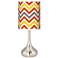 Flame Zig Zag Giclee Droplet Table Lamp