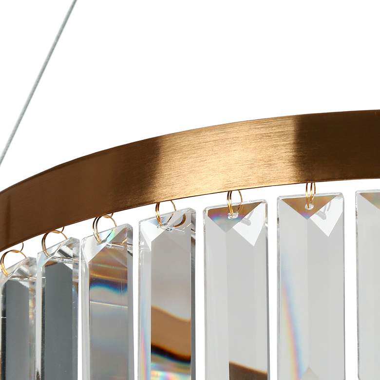 Image 2 Flamgo 1-Light Crystal LED Chandelier more views