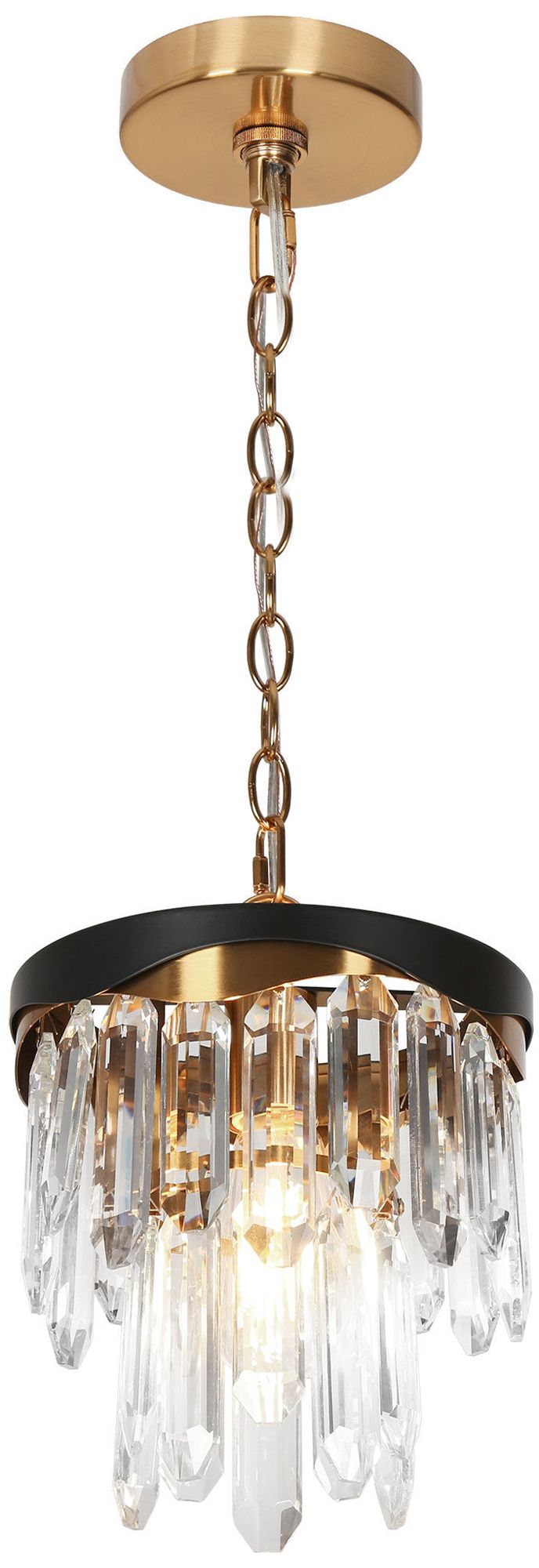 Flamgo 1-Light Crystal Pendant Light - Made to Order