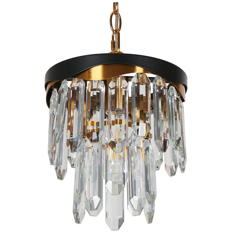 Image 1 Flamgo 1-Light Crystal Pendant Light