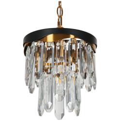 Flamgo 1-Light Crystal Pendant Light