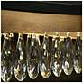 3_Flamgo 1-Light Gold Black Crystal LED Island Chandelier more views