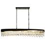 1_Flamgo 10-Light Gold Black Crystal Island Chandelier