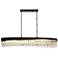 Flamgo 10-Light Gold Black Crystal Island Chandelier