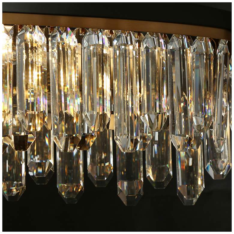 Image 2 Flamgo 10-Light Gold Black Crystal Island Chandelier more views