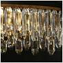 2_Flamgo 10-Light Gold Black Crystal Island Chandelier more views