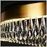 4_Flamgo 31 1/2" Wide Brass and Crystal 2-Tier LED Chandelier more views