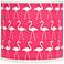 Flamingo Candy Pink - White Drum Shade 14x16x13 (Spider)