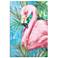 Flamingo Hot Tropics II 34"H Giclee Canvas Framed Wall Art
