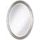 Flanders Antique Silver 23 1/2" x 34" Oval Wall Mirror