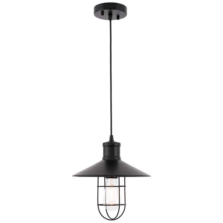 Image 1 Flaneur 1 Lt Black Pendant