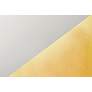 Thumbnail4 of Flare 11.75" Wide Matte White with Champagne Gold Pendant with Black C more views