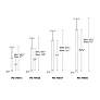 Thumbnail2 of Flare 13.06"H x 2.44"W 1-Light Linear Pendant in Brushed Nickel more views