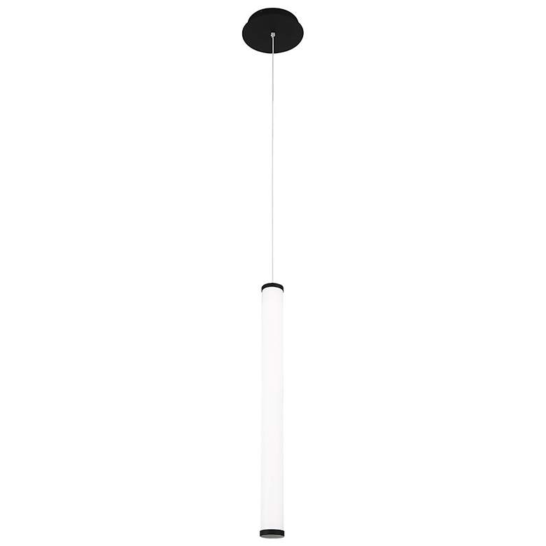 Image 1 Flare 25.06 inchH x 2.44 inchW 1-Light Linear Pendant in Black