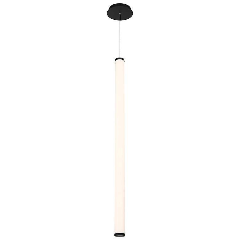 Image 1 Flare 45.06"H x 2.44"W 1-Light Linear Pendant in Black