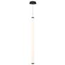 2_Flare 45.06"H x 2.44"W 1-Light Linear Pendant in Black more views