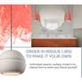 7_Flare LED Pendant - Bisque - Brushed Nickel - White Cord more views