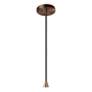 2_Flare LED Pendant - Carbon Black - Dark Bronze - Black Cord more views