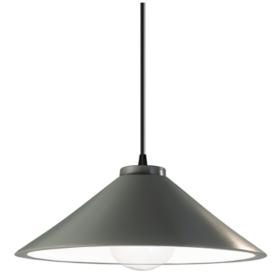 Flare LED Pendant - Pewter Green - Matte Black - Black Cord Flare LED Pendant - Pewter Green - Matte Black - Black Cord